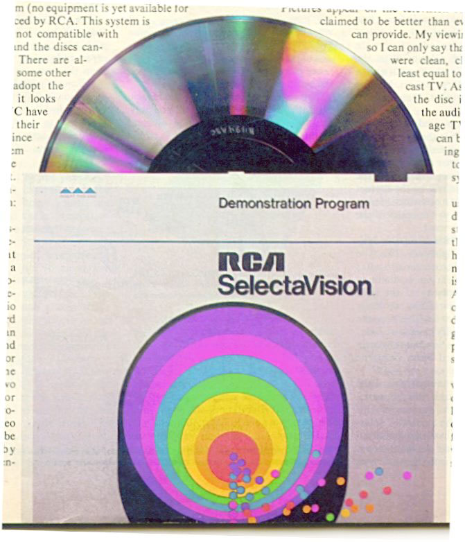 RCA SelectaVision Demonstration Program