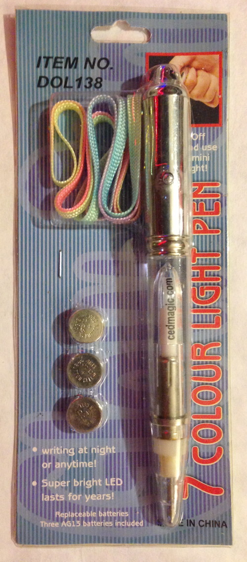 Christmas 2003 Holiday Gift 7-Color SelectaVision Pen