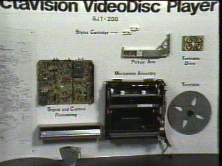 Display of a Disassembled CED Player