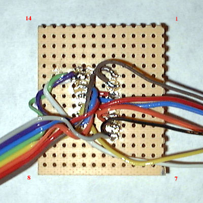 Bottom Of Board With All Wires Soldered